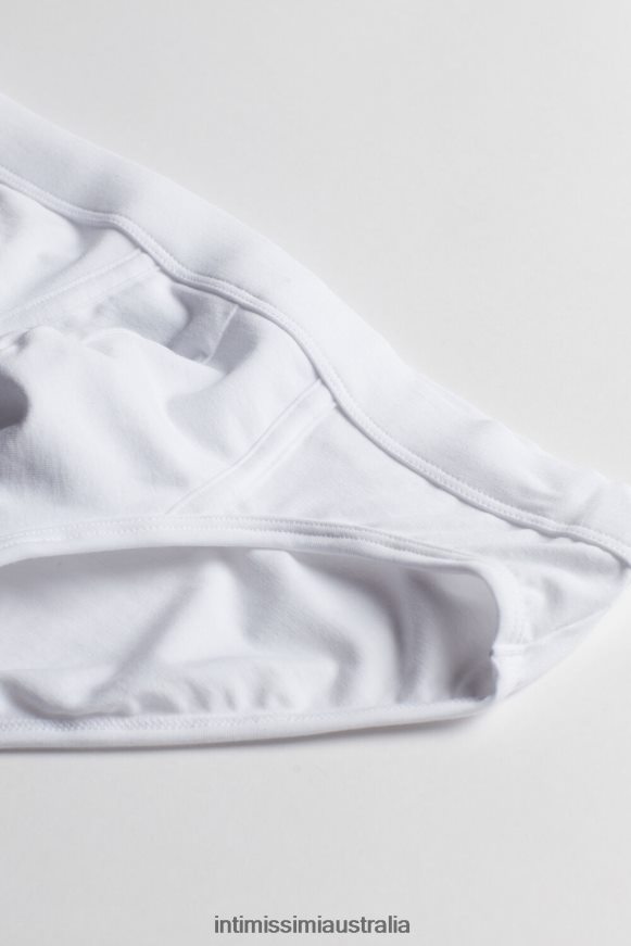 Intimissimi Men 001-White Underwear 0RJT48141 Supima Cotton Briefs