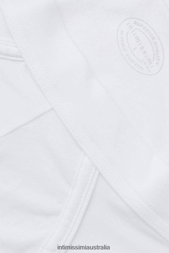 Intimissimi Men 001-White Underwear 0RJT4831 Natural Fresh Supima Cotton Briefs