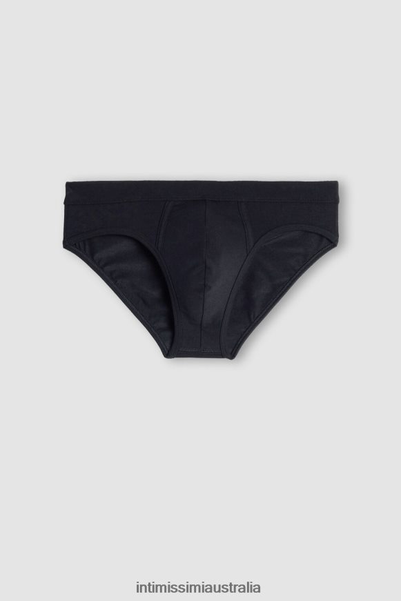 Intimissimi Men 019-Black Underwear 0RJT48145 Supima Cotton Briefs