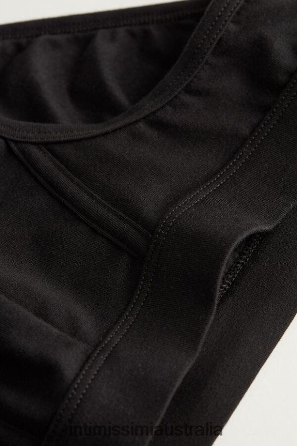 Intimissimi Men 019-Black Underwear 0RJT48145 Supima Cotton Briefs