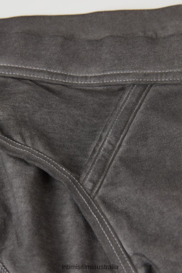 Intimissimi Men 040J-Washed Black Underwear 0RJT4871 Natural Fresh Supima Cotton Briefs