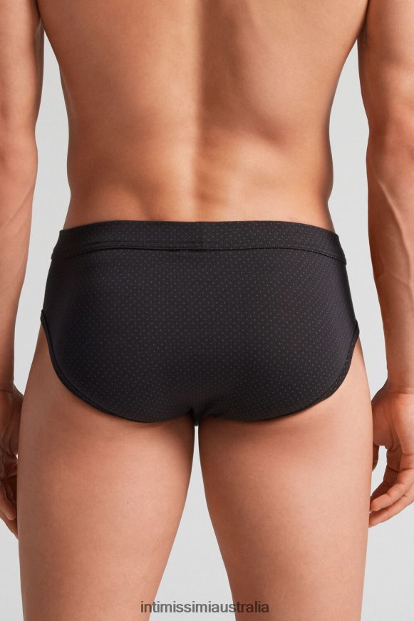 Intimissimi Men 365J-Nero St.Pois Verde Scuro Underwear 0RJT4817 Natural Fresh Supima Micro Polka Dot Cotton Knickers