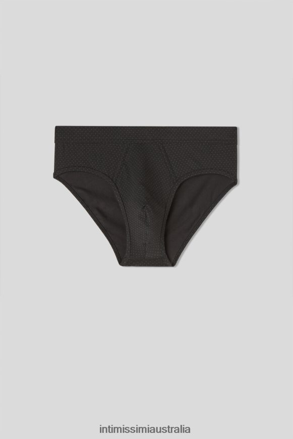 Intimissimi Men 365J-Nero St.Pois Verde Scuro Underwear 0RJT4817 Natural Fresh Supima Micro Polka Dot Cotton Knickers