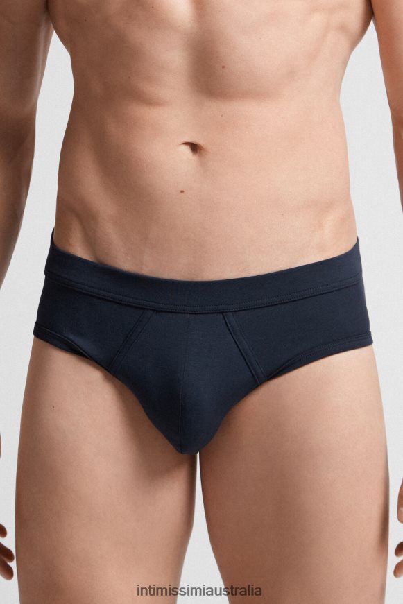 Intimissimi Men 800-Midnight Blue Underwear 0RJT48143 Supima Cotton Briefs