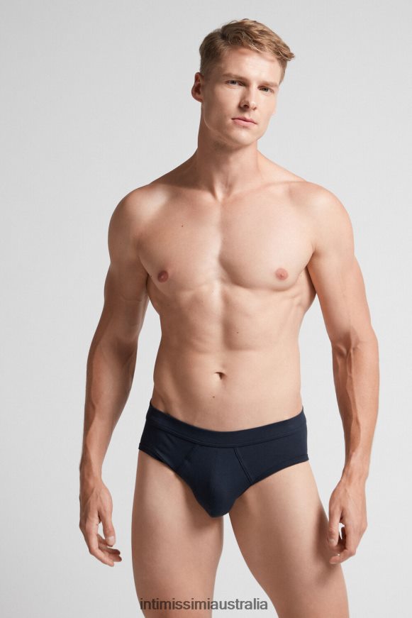 Intimissimi Men 800-Midnight Blue Underwear 0RJT48143 Supima Cotton Briefs