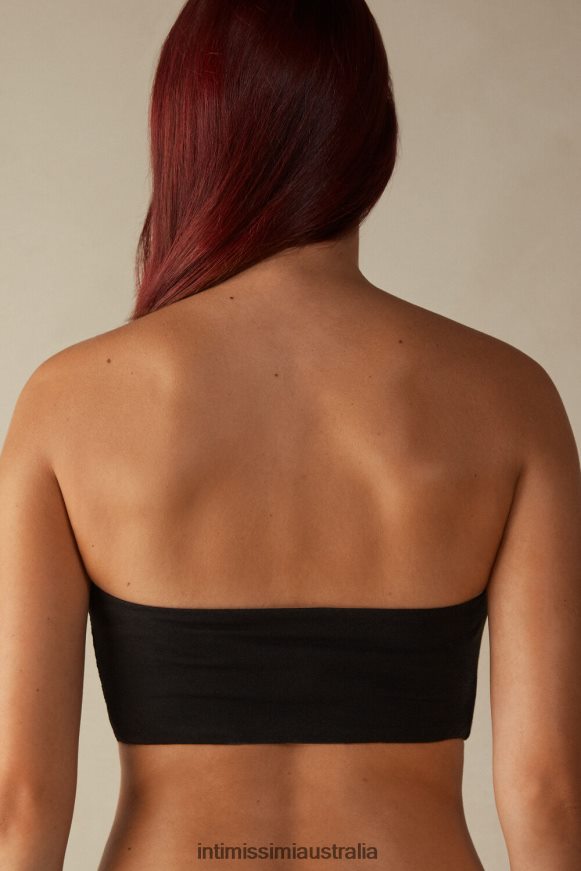 Intimissimi Women 019-Black Underwear 0RJT481362 Cotton Bandeau Top