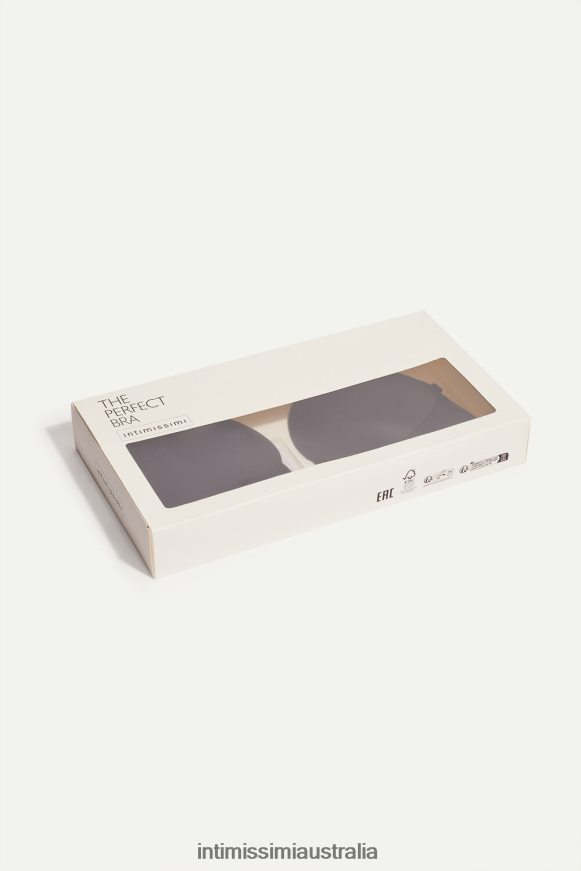 Intimissimi Women 019-Black Underwear 0RJT48548 Strapless Bra with Graduated Padding and Plunge Front