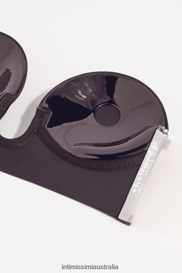 Intimissimi Women 019-Black Underwear 0RJT48548 Strapless Bra with Graduated Padding and Plunge Front