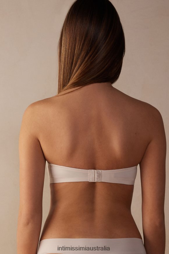 Intimissimi Women 2280-Pink Silk Underwear 0RJT48515 Gioia Ultralight Microfibre Bandeau Bra