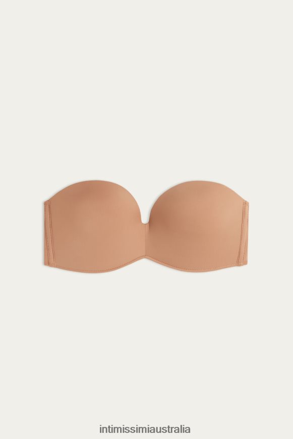 Intimissimi Women 417I-Medium Beige Underwear 0RJT48725 Laura Microfibre Bandeau Bra
