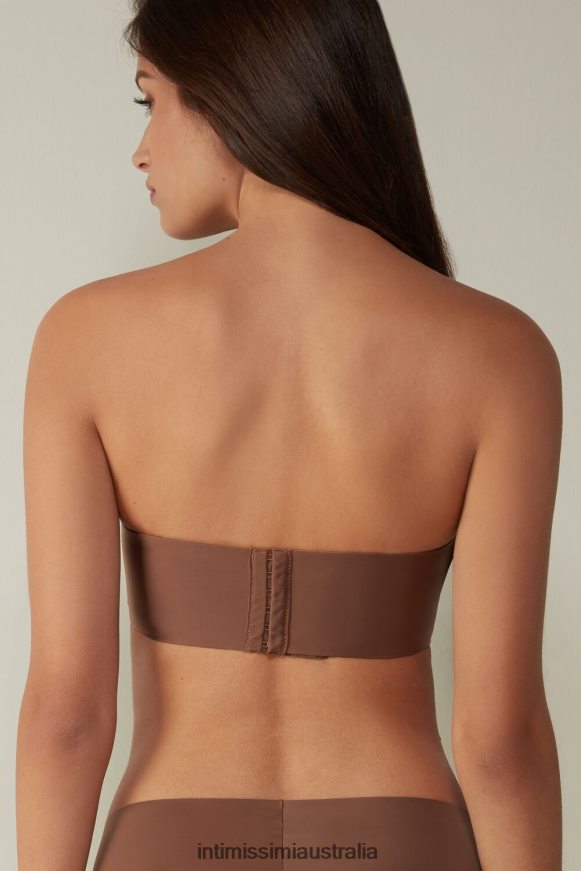 Intimissimi Women 502I-Dark Beige Underwear 0RJT48658 Daila Ultralight Microfibre Bandeau Bra