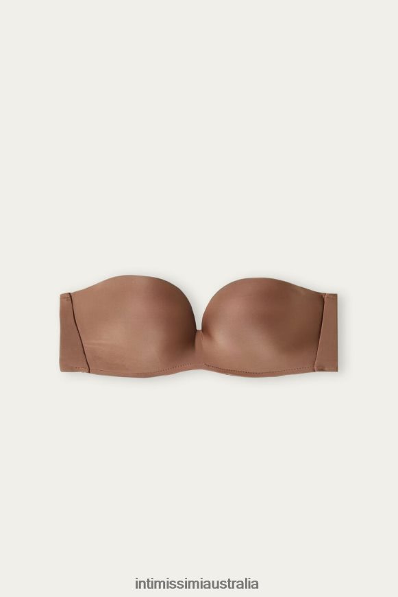 Intimissimi Women 502I-Dark Beige Underwear 0RJT48658 Daila Ultralight Microfibre Bandeau Bra