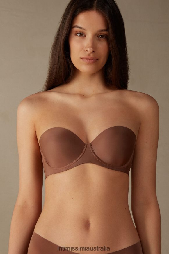 Intimissimi Women 502I-Dark Beige Underwear 0RJT48769 Giada Microfibre Bandeau Bra