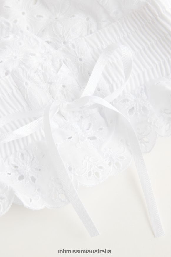 Intimissimi Women 001-White Underwear 0RJT48525 Hello Sunshine Sangallo Bra Top