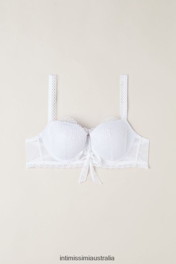 Intimissimi Women 001-White Underwear 0RJT48526 Timeless Simplicity Sofia Balconette Bra