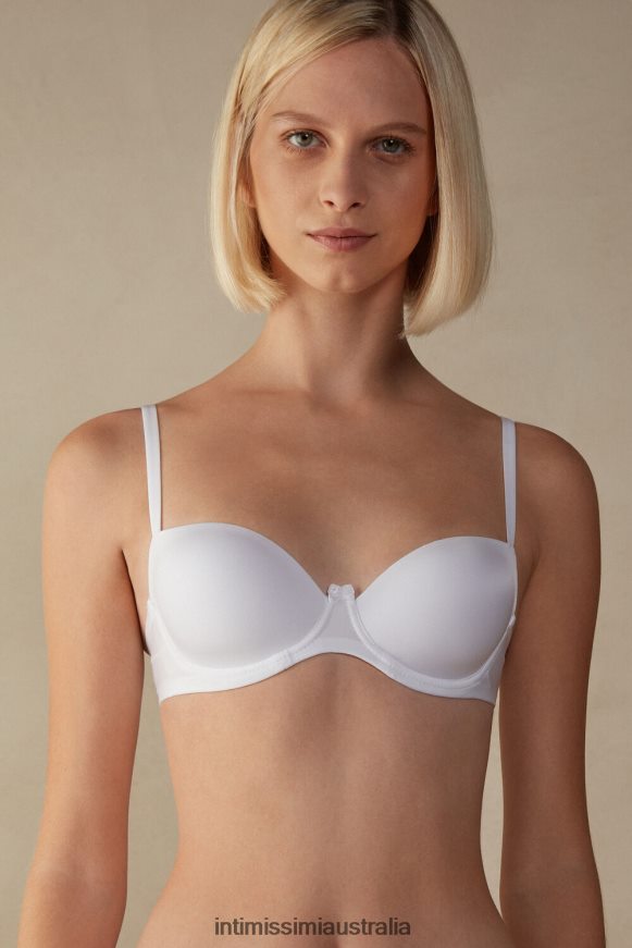 Intimissimi Women 001-White Underwear 0RJT48648 Sofia Ultralight Microfibre Balconette Bra