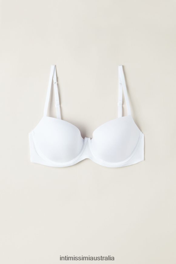 Intimissimi Women 001-White Underwear 0RJT48648 Sofia Ultralight Microfibre Balconette Bra