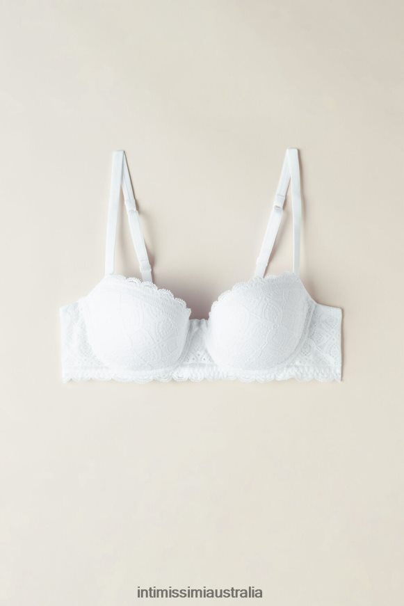 Intimissimi Women 001-White Underwear 0RJT48654 Sofia Lace Balconette Bra