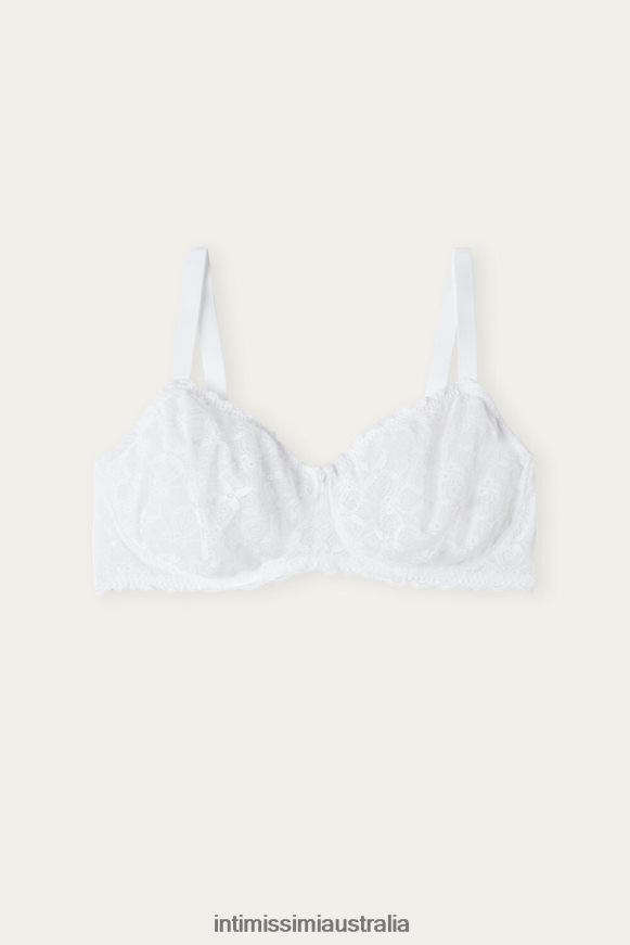 Intimissimi Women 001-White Underwear 0RJT48674 Daniela Lace Balconette Bra