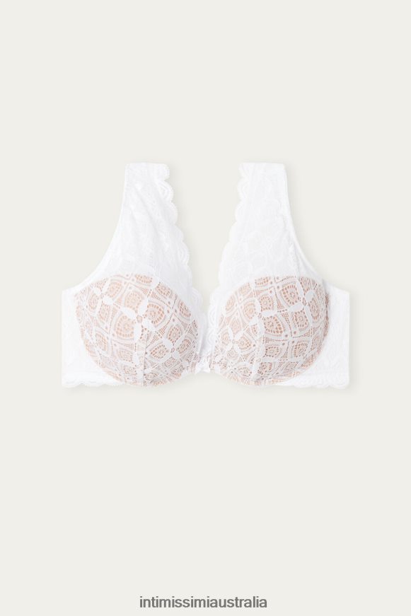 Intimissimi Women 001-White Underwear 0RJT48694 Giorgia Lace Balconette Bra