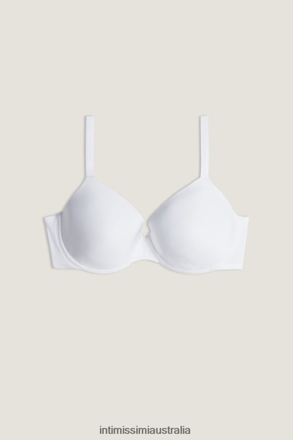 Intimissimi Women 001-White Underwear 0RJT48765 Francesca Ultralight Microfibre Balconette Bra