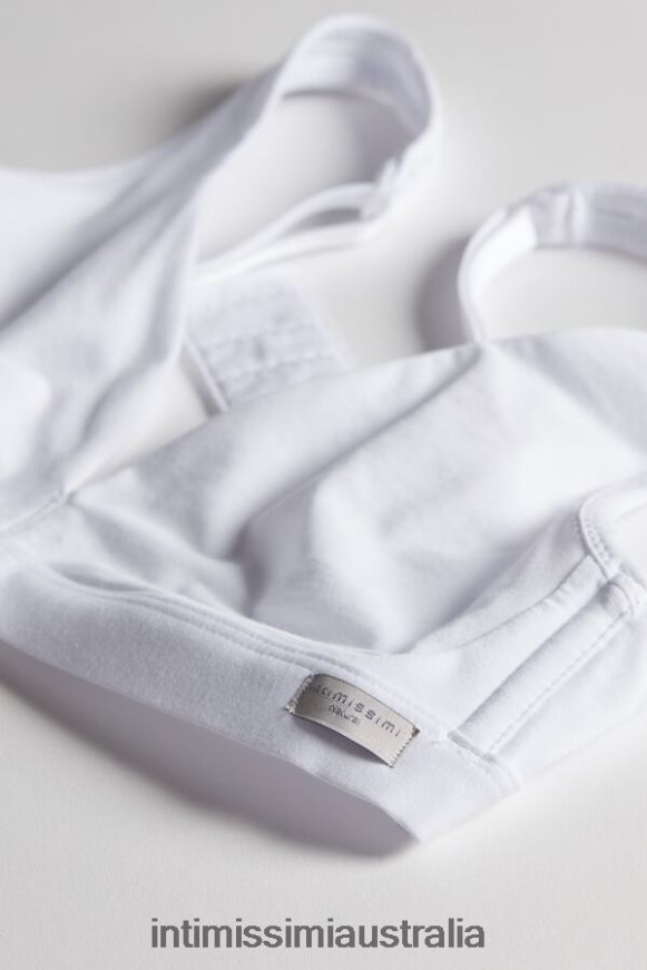 Intimissimi Women 001-White Underwear 0RJT48806 Lara Cotton Triangle Bra