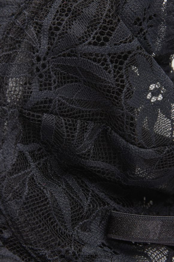 Intimissimi Women 019-Black Underwear 0RJT48476 Sensual Flowers Balconette Bandeau Bra