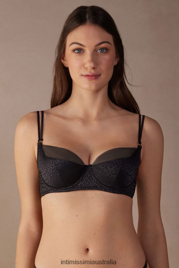 Intimissimi Women 019-Black Underwear 0RJT48587 Cool Minimal Carioca Bra
