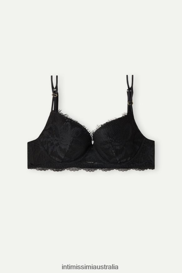 Intimissimi Women 019-Black Underwear 0RJT48639 Sensual Unbounded Balconette Bra