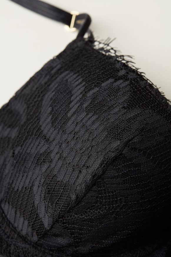 Intimissimi Women 019-Black Underwear 0RJT48639 Sensual Unbounded Balconette Bra