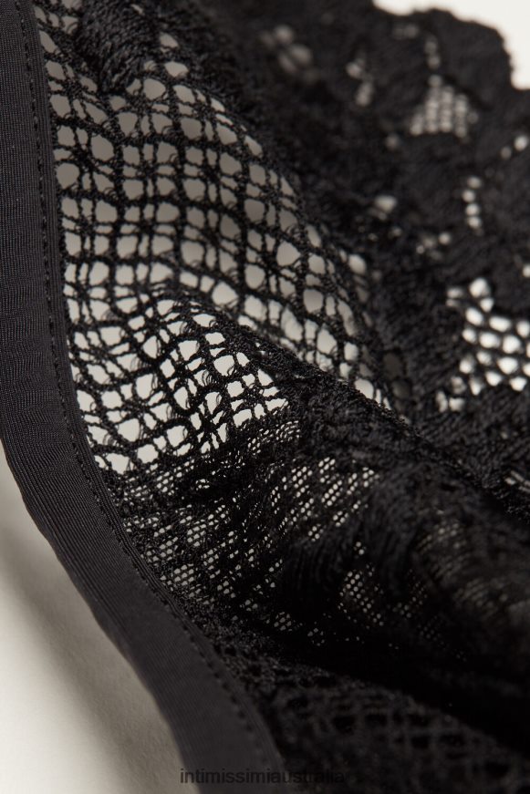 Intimissimi Women 019-Black Underwear 0RJT48687 Pretty Flowers Lara Triangle Bra