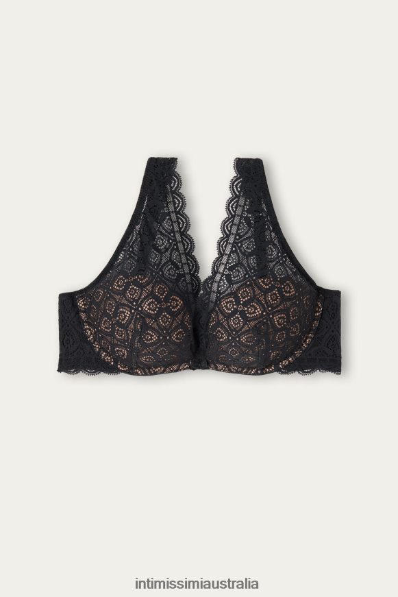 Intimissimi Women 019-Black Underwear 0RJT48697 Giorgia Lace Balconette Bra