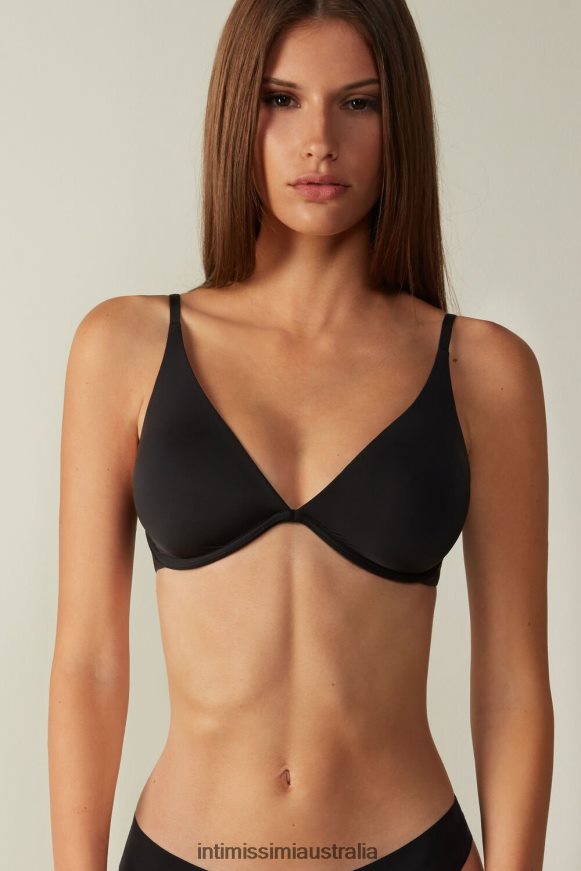 Intimissimi Women 019-Black Underwear 0RJT48722 Giulia Ultralight Microfibre Balconette Bra