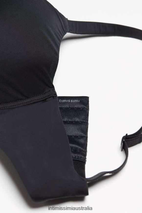 Intimissimi Women 019-Black Underwear 0RJT48767 Francesca Ultralight Microfibre Balconette Bra