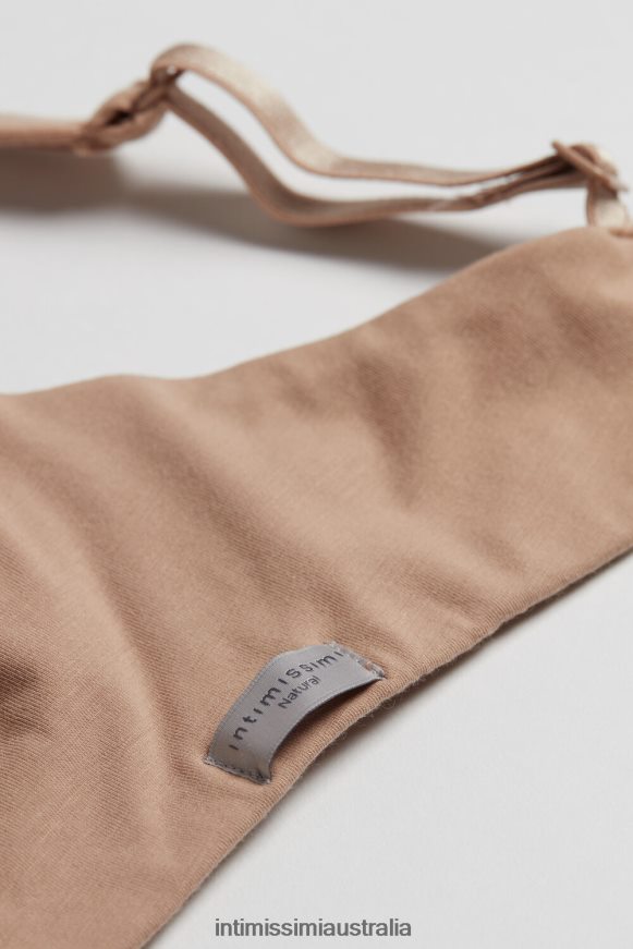 Intimissimi Women 044-Soft Beige Underwear 0RJT48760 Greta Natural Cotton Balconette Bra