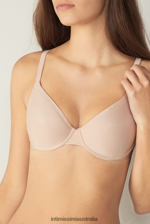 Intimissimi Women 044-Soft Beige Underwear 0RJT48764 Francesca Ultralight Microfibre Balconette Bra