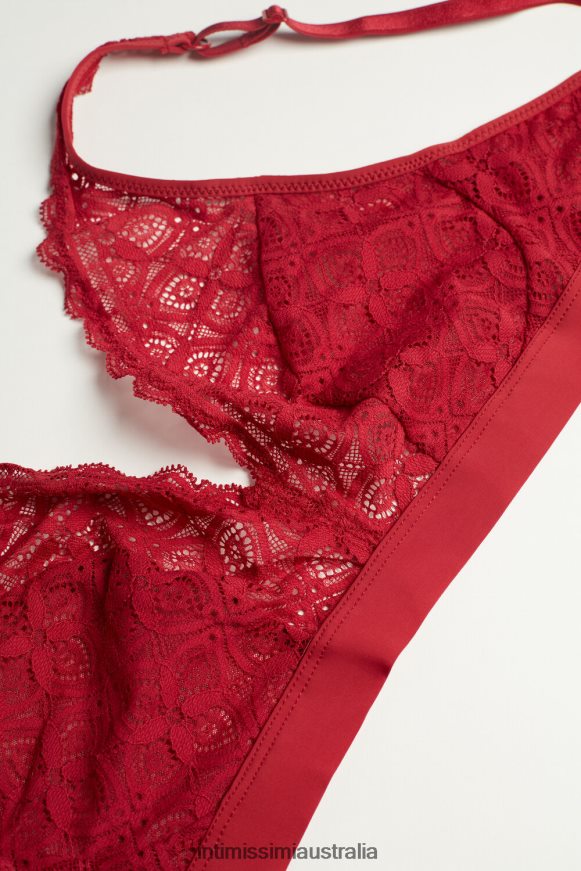 Intimissimi Women 1473-Red Underwear 0RJT48664 Lara Lace Triangle Bra
