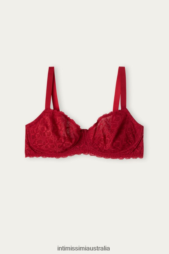 Intimissimi Women 1473-Red Underwear 0RJT48665 Daniela Lace Balconette Bra
