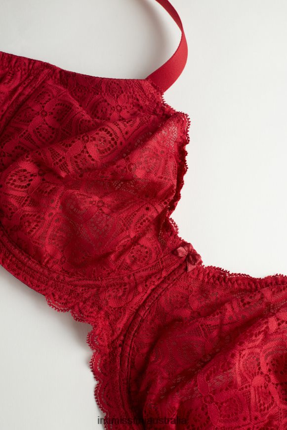 Intimissimi Women 1473-Red Underwear 0RJT48665 Daniela Lace Balconette Bra