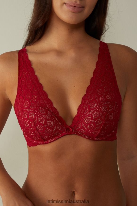 Intimissimi Women 1473-Red Underwear 0RJT48666 Giorgia Lace Balconette Bra