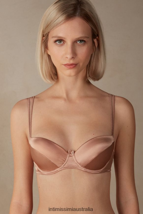 Intimissimi Women 163I-Satin Pink Underwear 0RJT48625 Sofia Silk Balconette Bra