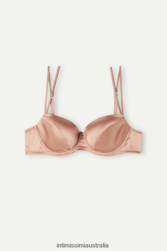 Intimissimi Women 163I-Satin Pink Underwear 0RJT48625 Sofia Silk Balconette Bra