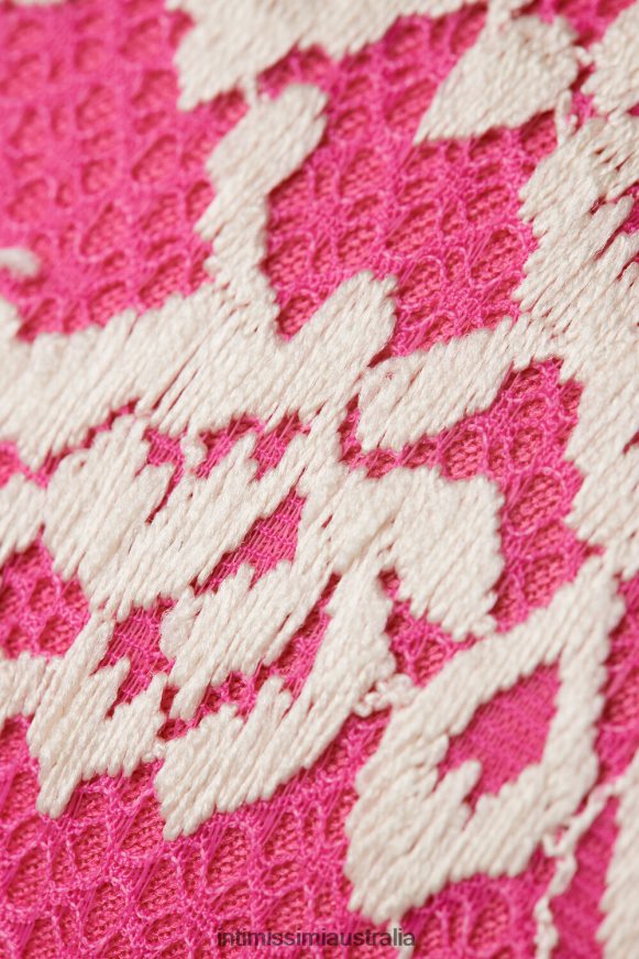 Intimissimi Women 213J-Valentine Pink/Ivory Underwear 0RJT48581 Pretty Flowers Sofia Balconette Bra