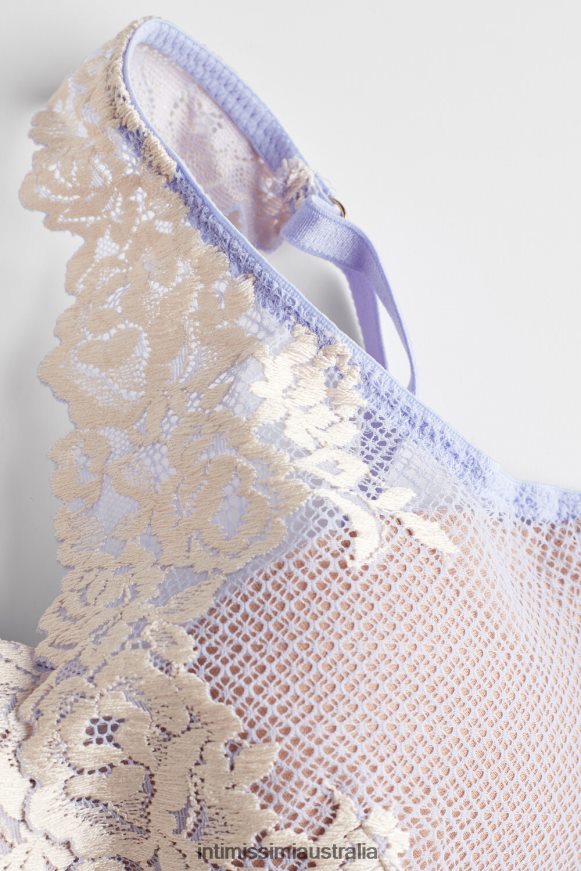 Intimissimi Women 214J-Sweet Lavender/Ivory Underwear 0RJT48567 Pretty Flowers Elena Balconette Bra