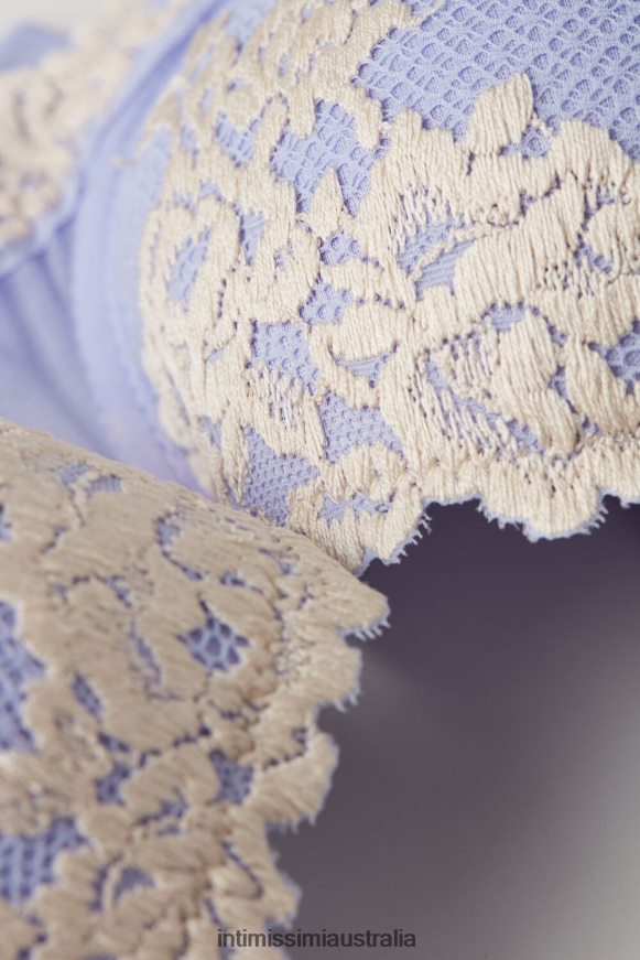 Intimissimi Women 214J-Sweet Lavender/Ivory Underwear 0RJT48569 Pretty Flowers Sofia Balconette Bra