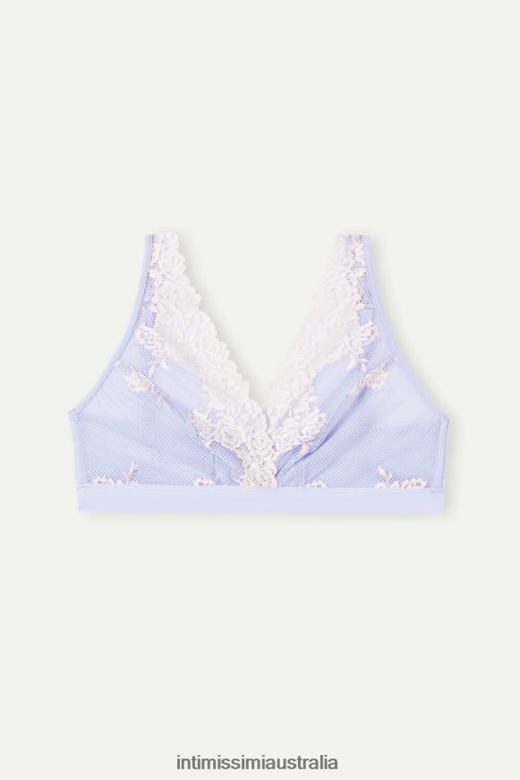 Intimissimi Women 214J-Sweet Lavender/Ivory Underwear 0RJT48571 Pretty Flowers Lara Triangle Bra