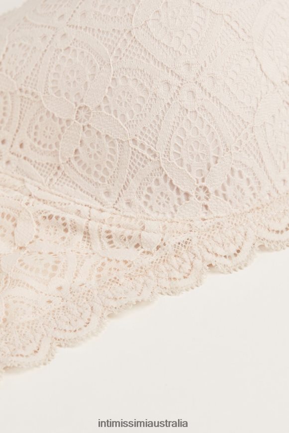 Intimissimi Women 2280-Pink Silk Underwear 0RJT48655 Sofia Lace Balconette Bra