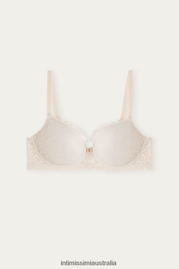 Intimissimi Women 2280-Pink Silk Underwear 0RJT48676 Irina Lace Balconette Bra