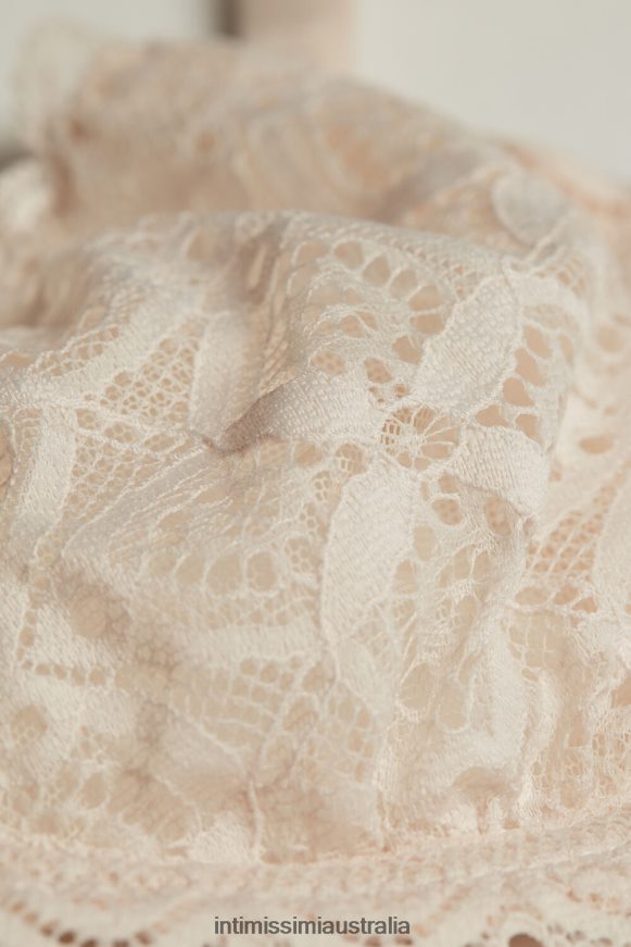 Intimissimi Women 2280-Pink Silk Underwear 0RJT48683 Daniela Lace Balconette Bra