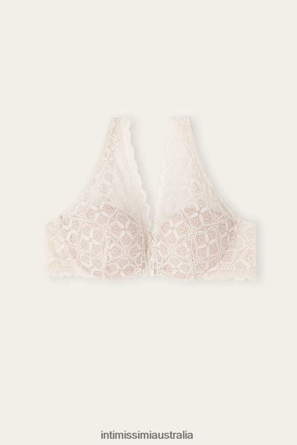Intimissimi Women 2280-Pink Silk Underwear 0RJT48699 Giorgia Lace Balconette Bra
